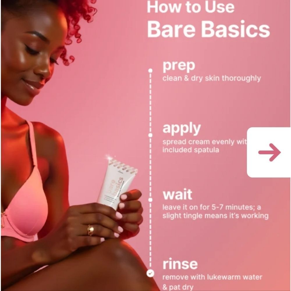 Her Liaison BARE BASICS No Shave Cream NEW Hair Removal - Picture 10 of 16